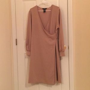 Tan/cream medium length dress